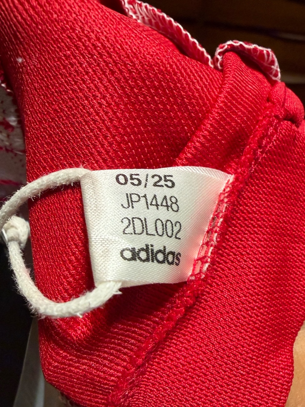 adidas Red and White Ajax Football Jersey with Ziggo Sponsor - Picture 3 of 3